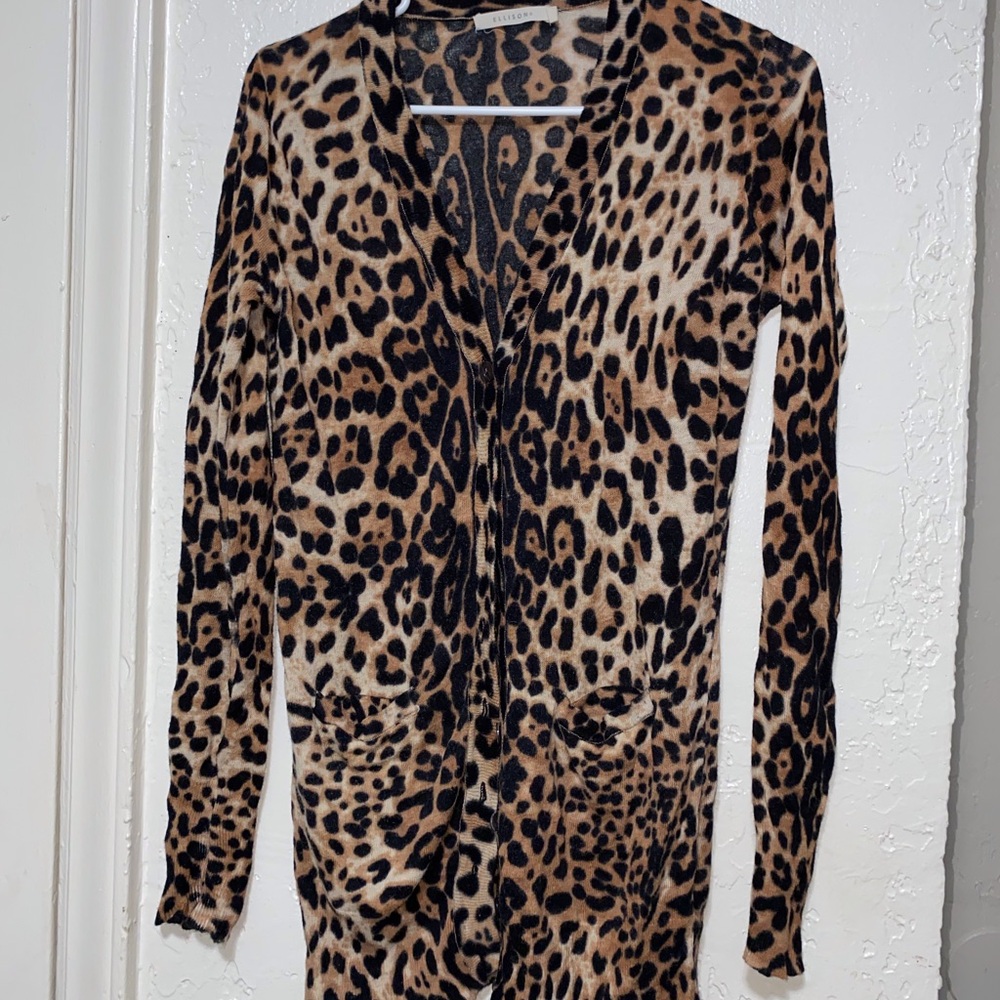 Leopard Print Cardigan